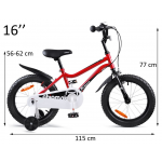 Detský bicykel 16" Royal baby Summer Chipmunk CM16-1 červeno-čierny